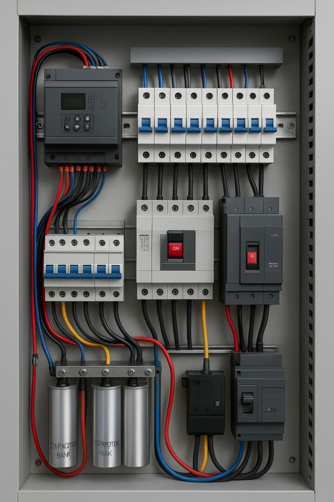 Diagram panel listrik modern untuk meningkatkan efisiensi energi dan stabilitas sistem pada bangunan