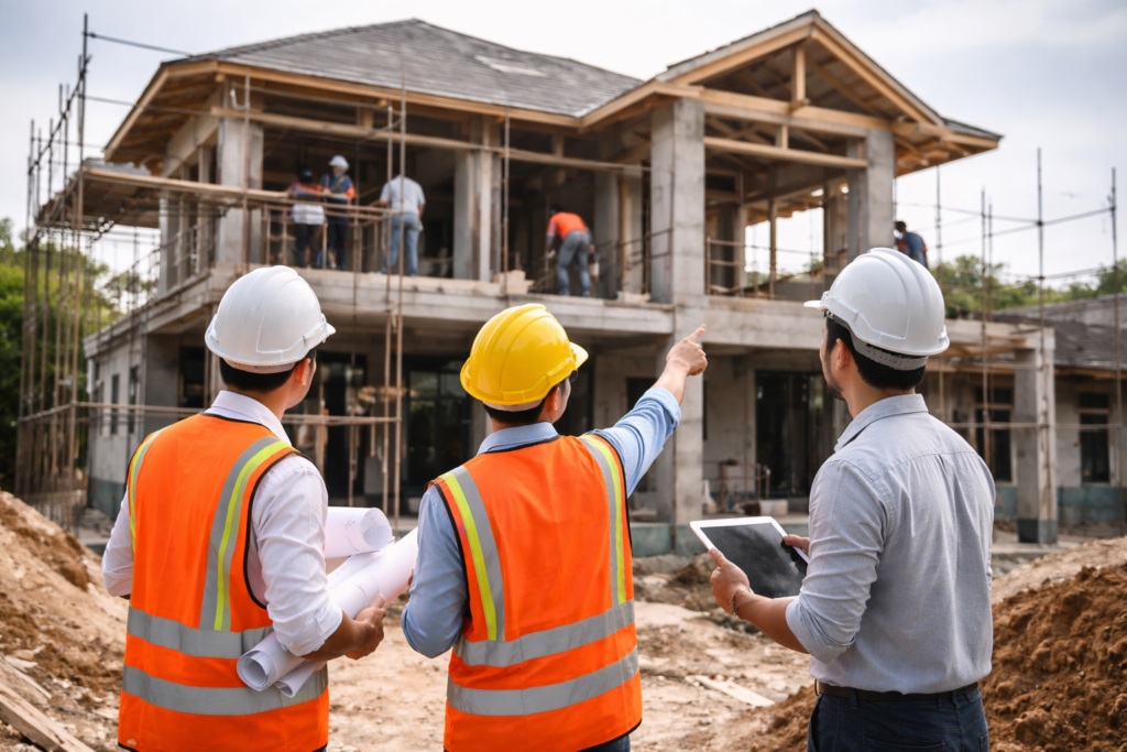 pengawasan proyek pembangunan rumah oleh kontraktor