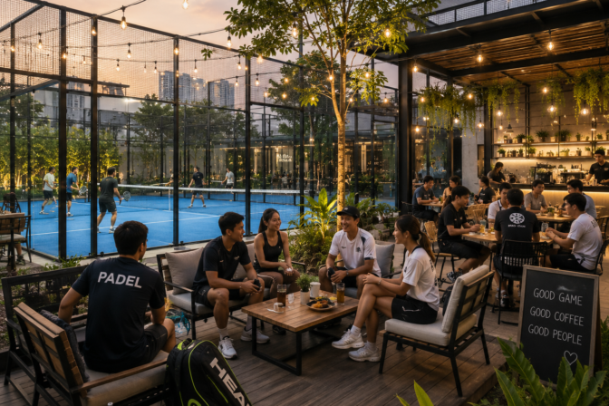 Konsep Sport Lifestyle: Padel dan Kafe