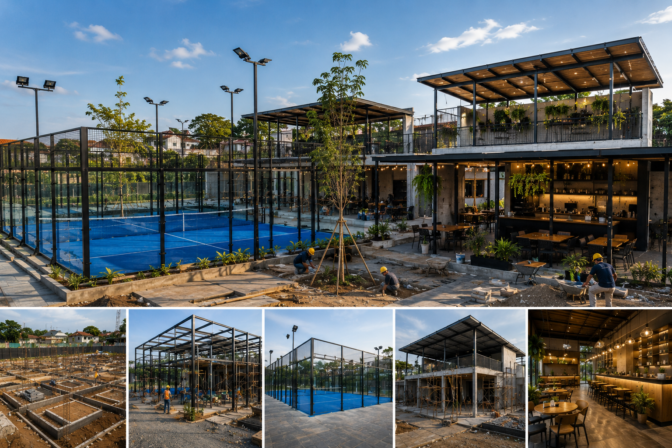 Investasi Padel dan Kafe Modern
